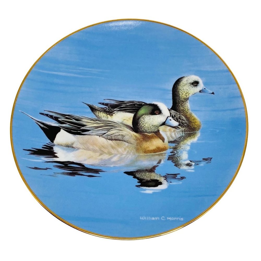 WS George William C Morris Federal Duck Stamp Plate #6 Bradford 1991 Wigeons